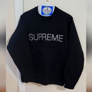 Black Supreme sweatshirt in size small